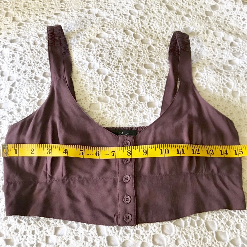 Honey Punch Button-Up Crop Top - Picture 6 of 8